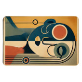Mid Century Modern Art Abstract non-conforming Magneet (Horizontaal)