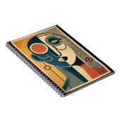 Mid Century Modern Art Abstract non-conforming Notitieboek (Rechterzijde)