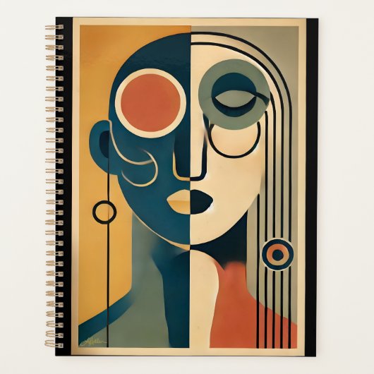 Mid Century Modern Art Abstract non-conforming Planner (Voorkant)