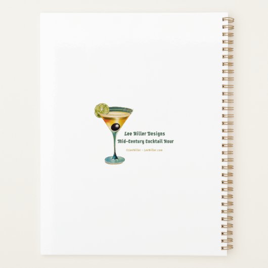 Mid Century Modern Art Abstract non-conforming Planner (Achterkant)