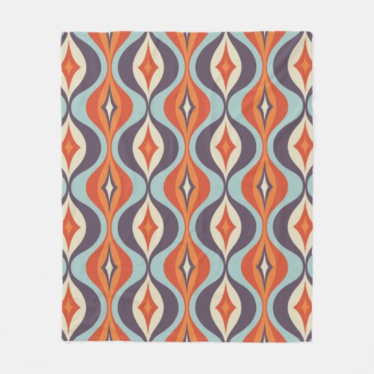 Mid-century modern art background. Abstract geomet Fleece Deken (Voorkant)