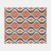 Mid-century modern art background. Abstract geomet Fleece Deken (Voorkant (Horizontaal))