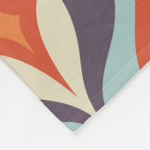 Mid-century modern art background. Abstract geomet Fleece Deken (Hoek)