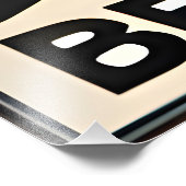 Mid Century Modern Art Beatnik Poet Foto Afdruk (Hoek)