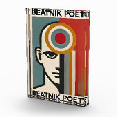 Mid Century Modern Art Beatnik Poet Fotoblokken (Rechts)