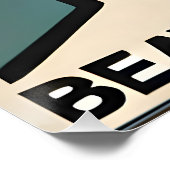 Mid Century Modern Art Beatnik Poet Perfect Poster (Hoek)