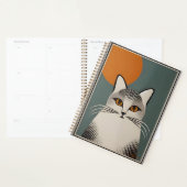 Mid Century Modern Art De grijze kat Planner (Display)