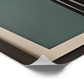 Mid Century Modern Art De grijze kat Poster (Hoek)