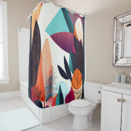 Mid-Century Modern Art Douchegordijn - Verhoog je