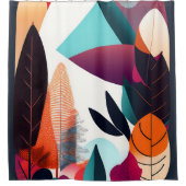 Mid-Century Modern Art Douchegordijn - Verhoog je (Voorkant)