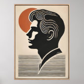Mid Century Modern Art He Follows The Sun Poster (Voorkant)