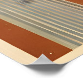 Mid Century Modern Art Herfst Oogst Poster (Hoek)