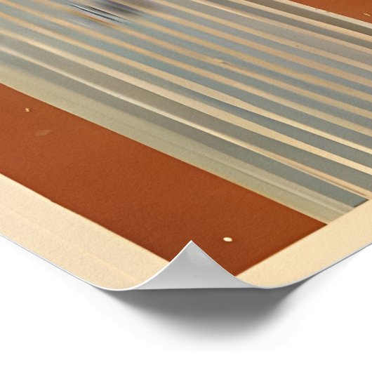 Mid Century Modern Art Herfst Oogst Poster (Hoek)