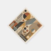 Mid Century Modern Art Herfst Oogst Servet (Hoek)