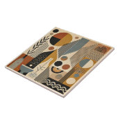 Mid Century Modern Art Herfst Oogst Tegeltje (Zijkant)