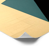 Mid Century Modern Art Man met een baret Poster (Hoek)