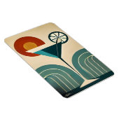 Mid Century Modern Art Mountain Sunrise Martini Magneet (Rechterzijde)
