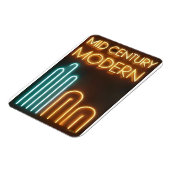 Mid Century Modern Art Neon Sign Design Magneet (Linkerzijde)