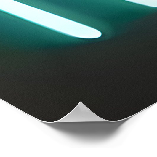 Mid Century Modern Art Neon Sign Design Poster (Hoek)