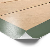 Mid Century Modern Art Shamrock Martini Sláinte!  Foto Afdruk (Hoek)