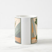 Mid Century Modern Art Shamrock Martini Sláinte! Koffiemok (Center)