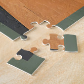 Mid Century Modern Art Shamrock Martini Sláinte!  Legpuzzel (Zijkant)