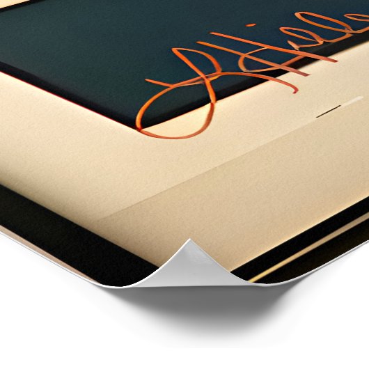 Mid Century Modern Art Sunrise Sunset Poster (Hoek)