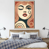 Mid Century Modern Art The Beauty Spot Canvas Afdruk (Insitu (Slaapkamer))