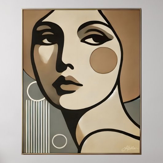 Mid Century Modern Art The Glance Mid Century Mode Poster (Voorkant)