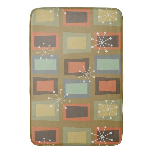 Mid Century Modern Art "Wonky Doors" Badmat (Voorkant Verticaal)