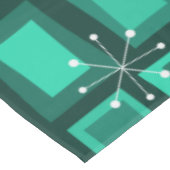 Mid Century Modern Art 'Wonky Doors' Blauwgroen Tafelkleed (Gekanteld)