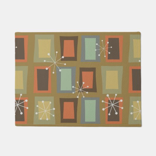 Mid Century Modern Art "Wonky Doors" Deurmat (Voorkant)