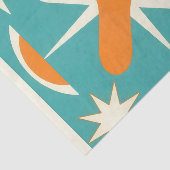 Mid Century Modern Atomaire Zonneuitbarsting Tissuepapier (Detail)
