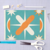 Mid Century Modern Atomaire Zonneuitbarsting Tissuepapier (Craft)