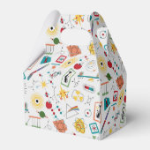 Mid Century Modern Atomic Age STEM-fysica Scatter Bedankdoosjes (Achterkant)