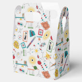 Mid Century Modern Atomic Age STEM-fysica Scatter Bedankdoosjes (Geopend)