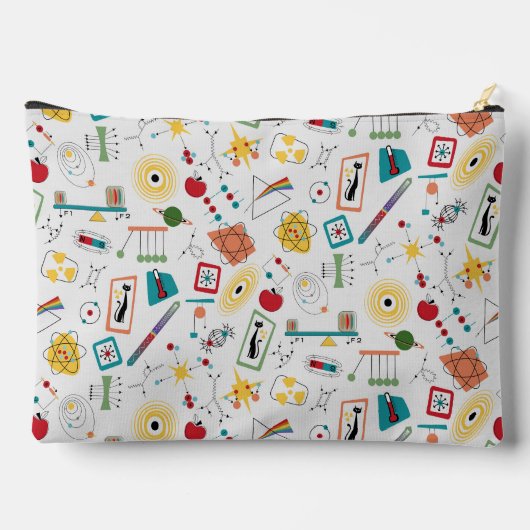 Mid Century Modern Atomic Age STEM-fysica Scatter Etui (Achterkant)