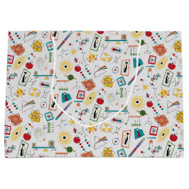 Mid Century Modern Atomic Age STEM-fysica Scatter Groot Cadeauzakje