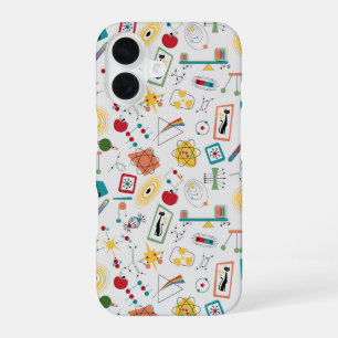 Mid Century Modern Atomic Age STEM-fysica Scatter iPhone 16 Hoesje