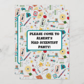 Mid Century Modern Atomic Age STEM-fysica Scatter Kaart (Voorkant / Achterkant)