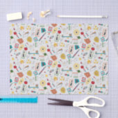 Mid Century Modern Atomic Age STEM-fysica Scatter Tissuepapier (Craft)