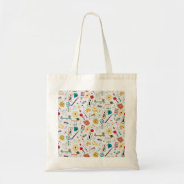 Mid Century Modern Atomic Age STEM-fysica Scatter Tote Bag