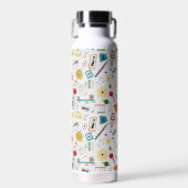 Mid Century Modern Atomic Age STEM-fysica Scatter Waterfles (Voorkant)