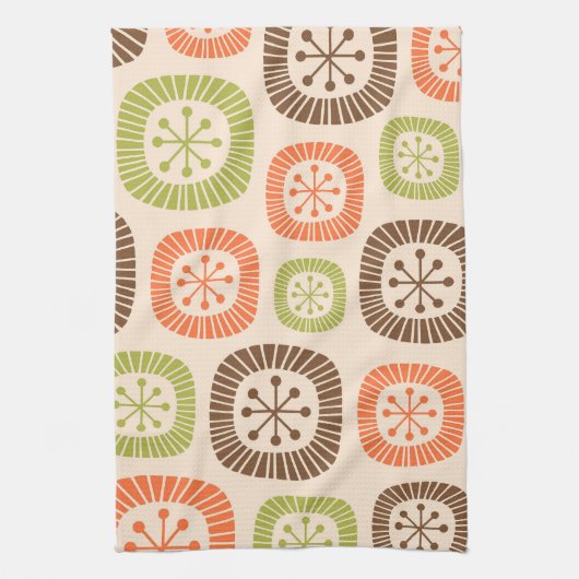 Mid Century Modern Atomic Age Theedoek (Verticaal)