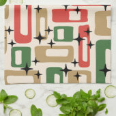 Mid Century Modern Atomic Christmas Theedoek (Gevouwen)