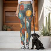 Mid-Century Modern Atomic Circles Leggings
