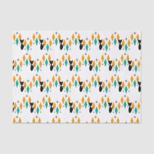 Mid Century Modern Atomic Diamonds Starbursts  Tissuepapier