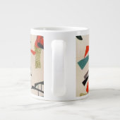 Mid Century Modern Atomic Fabric Jumbo Mok (Achterkant)