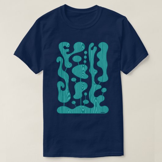 Mid Century Modern Atomic Mobile Abstraction T-shirt (Design voorkant)
