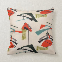 Mid Century Modern Atomic Mobile Fabric Pillow Kussen